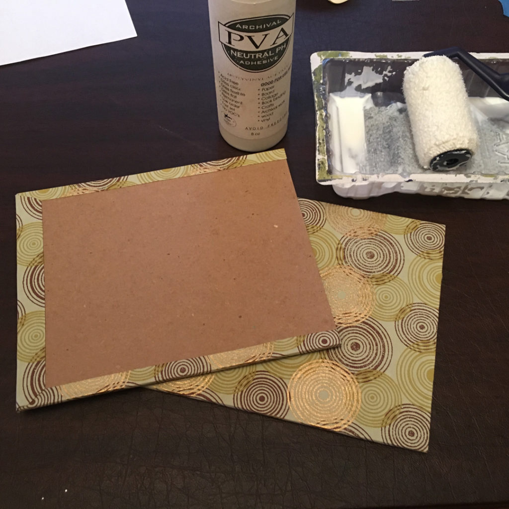 Paper for covering the book board looks great.